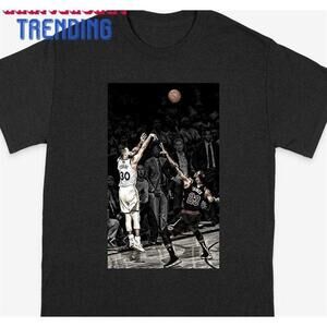 Steph Shooting Over Lebron Tshirt Graphic Tees Basketball Classic